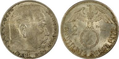 1938-A 2 Mk J-366 MS63