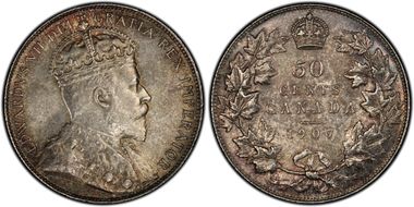 1907 50C MS64