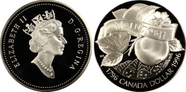 1996 S$1 McIntosh PR69DCAM