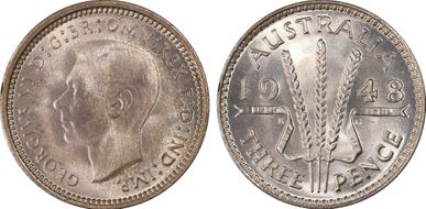 1948(m) 3D KM-37a  Ag MS67