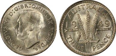 1949(m) 3D KM-44  Ag MS65