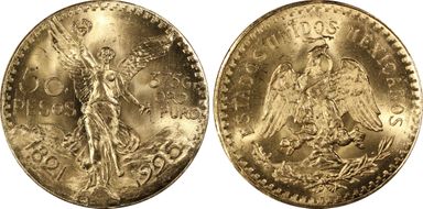 1925 50 Peso KM-481  Au MS65