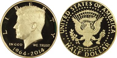 2014-W 50C Gold JFK 50th Anniversary PR69DCAM