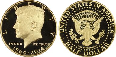 2014-W 50C Gold JFK 50th Anniversary PR69DCAM