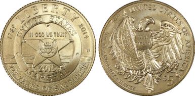 2015-W $5 U.S. Marshals Service MS70