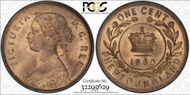 1880 1C Round 0, Low 0 MS65+ RB