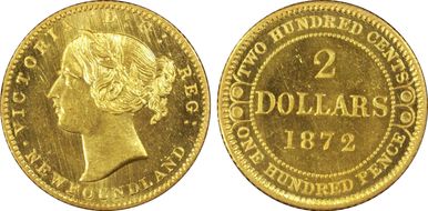 1872 $2 MS65+