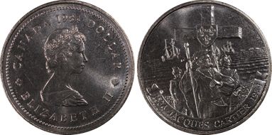 1984 $1 Cartier MS66