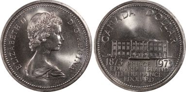 1973 $1 PEI Centennial MS66