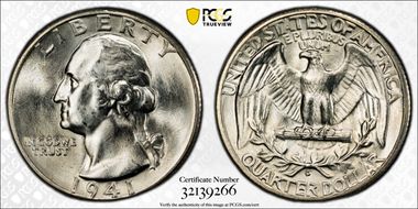 1941-D 25C DDR, FS-801 MS64