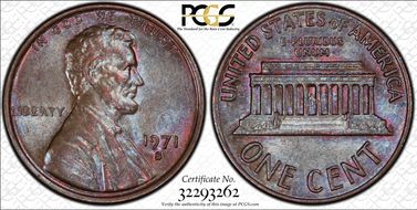 1971-S 1C MS62BN