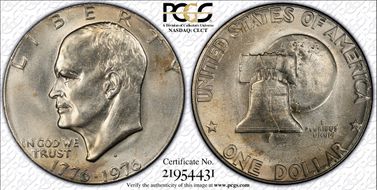 1976-D $1 Type 1 MS66