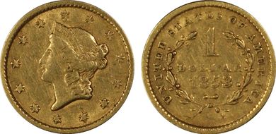 1853 G$1 XF45