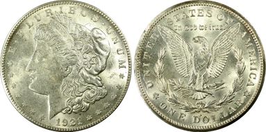 1921-S $1 VAM 1B-6, Thorn Head MS62