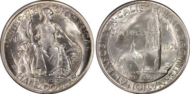 1936-D/D 50C QDO & RPM, FS-101 San Diego MS66