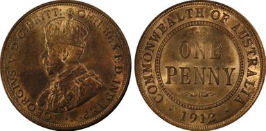 1912-H 1D MS64RB