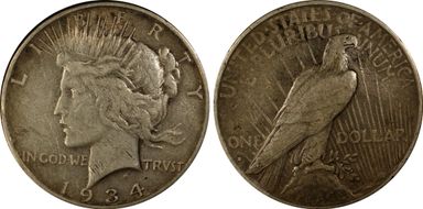 1934-S $1 VF30