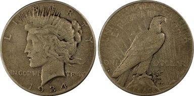 1934-S $1 VF30