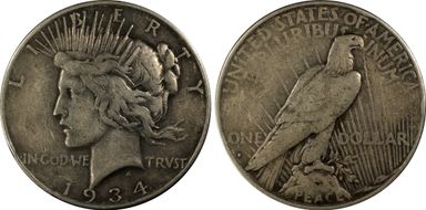 1934-S $1 VF20