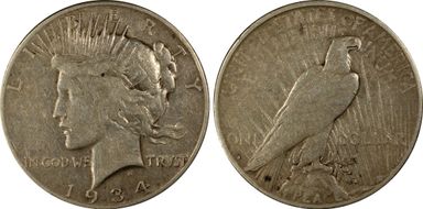 1934-S $1 VF25