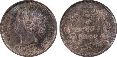 1885/5 5C Large 5 AU55