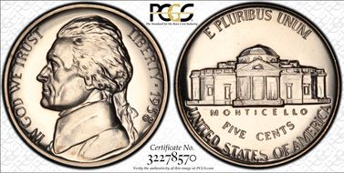 1938 5C Re-Engraved Obv Design FS-402 PR66