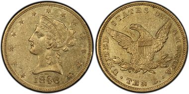 1846 $10 AU55