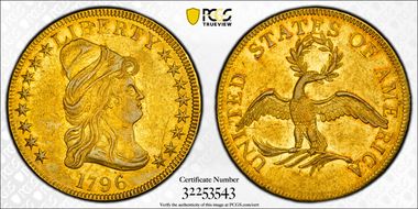 1796 $10 AU55