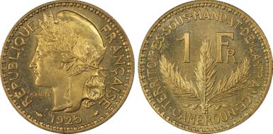 1925 1 Fr Lec-7 MS66