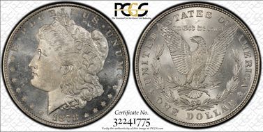 1878 8TF $1 MS65+