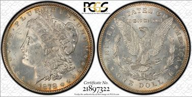 1878 7/8TF $1 Strong, VAM 41, 7/7 MS63