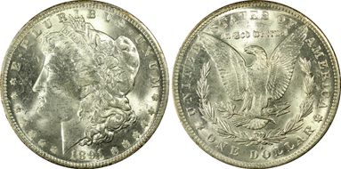 1891-O $1 MS62+