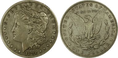 1892-S $1 VF30