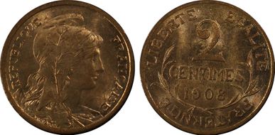 1908 2C Gad-107 MS63RD