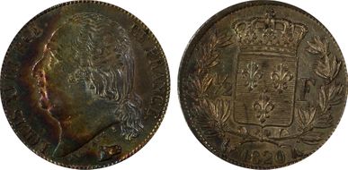 1820-A 1/2 Fr Gad-401 AU58