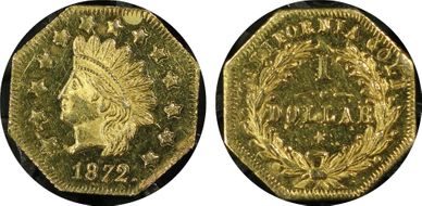 1872 G$1 BG-1119 MS63