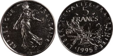 1995 5 Fr Gad-771 MS67