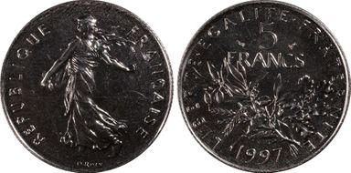 1997 5 Fr Gad-771 MS67