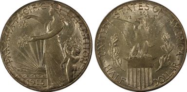 1915-S 50C Panama-Pacific MS64