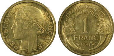 1941 1 Fr Gad-470a F-219 Br-Al MS66