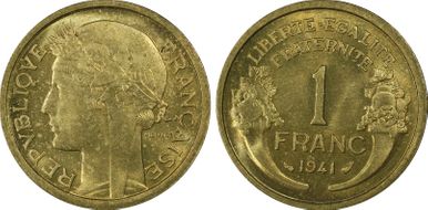 1941 1 Fr Gad-470a F-219 Br-Al MS65