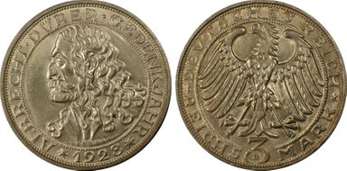 1928-D 3 Mk Dürer J-332 MS64