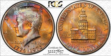 1976-S 50C Silver MS67