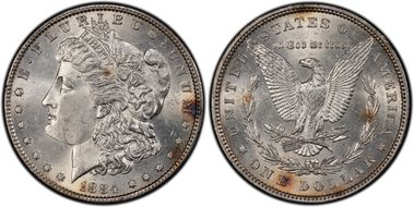 1884 $1 MS63