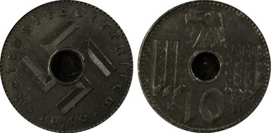 1940-A 10 Pfg Military Issue MS64