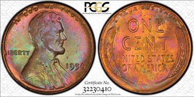 1956 1C MS65RB