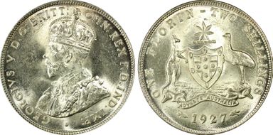 1927(m) Florin MS63