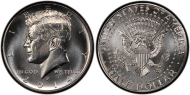 2014-P 50C UNC Set 50th Anniversary First Strike SP66