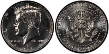 2014-D 50C UNC Set 50th Anniversary First Strike SP66