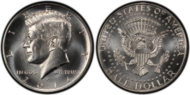 2014-P 50C UNC Set 50th Anniversary First Strike SP66